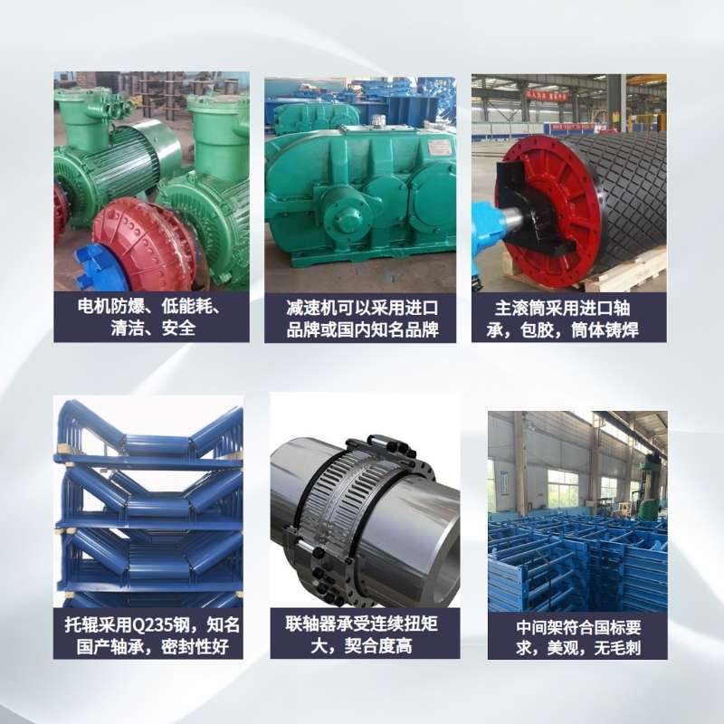 港口散貨堆場采用三段式DTL大傾角帶式輸送機，形成'之'字形布局，有效縮短水平輸送距離，提升作業效率。